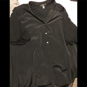 Half sleeve button up blouse